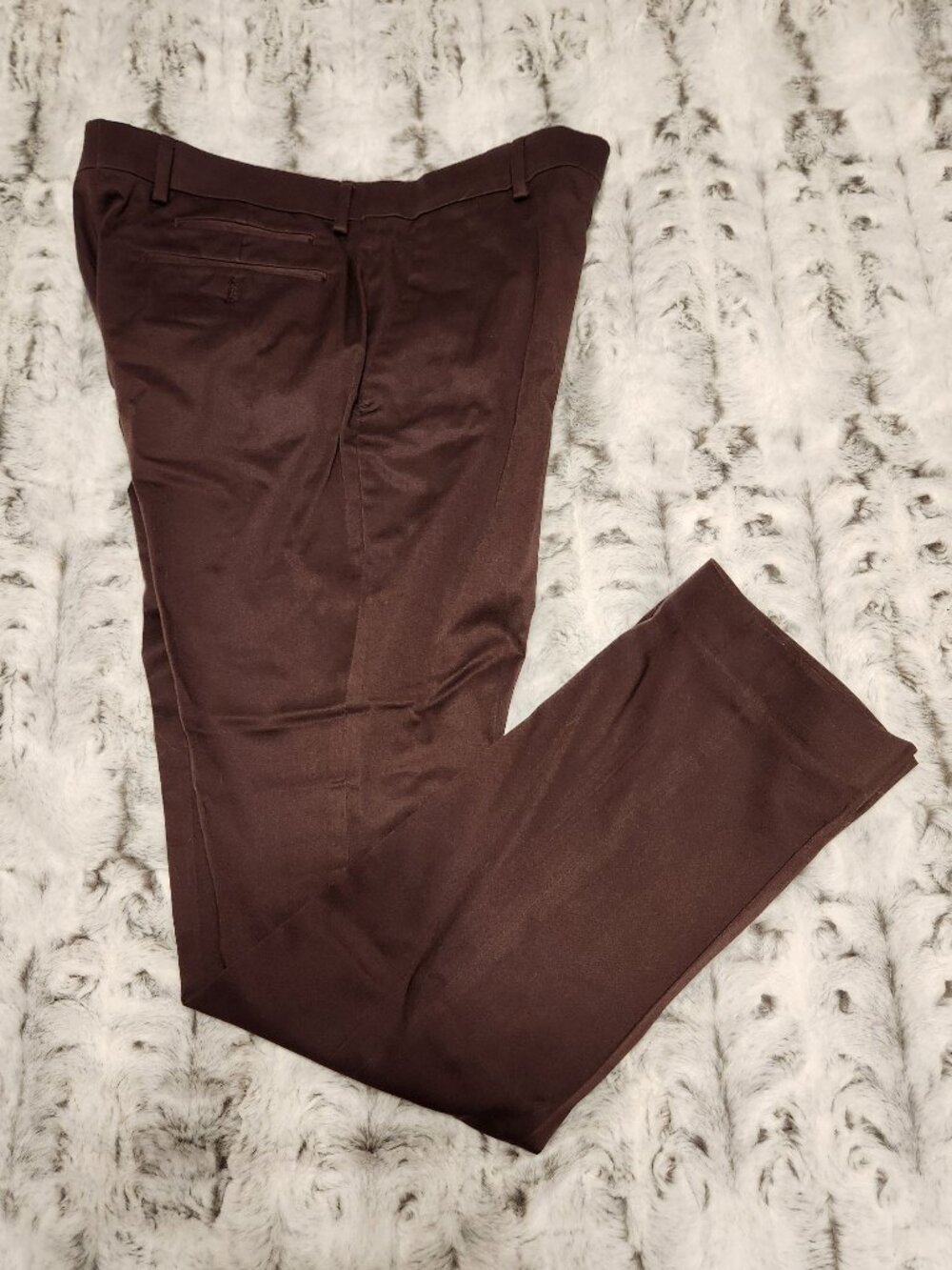 Murano Evan Fit Men’s Dress Pants Brown 30x32 Slim Straight Stretch Cotton Slack